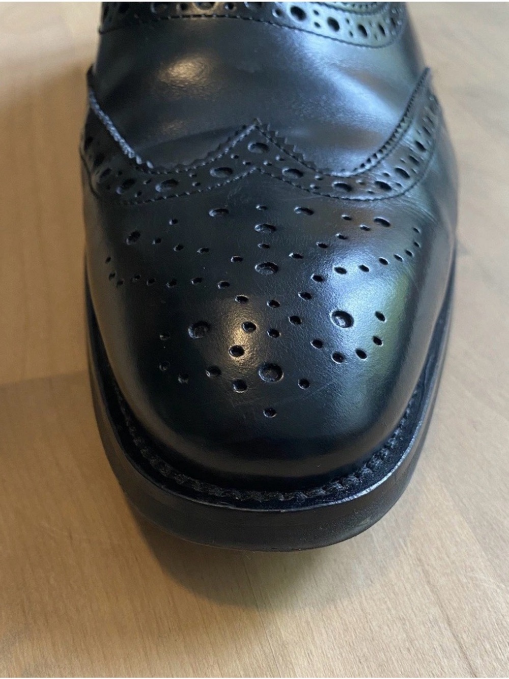 To Boot New York Adam Derrick Mens Black Wingtip Oxford Dress Shoes Italy 11.5 - Picture 4 of 11